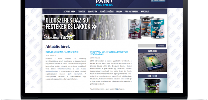 Paint Partners Kft weboldala
