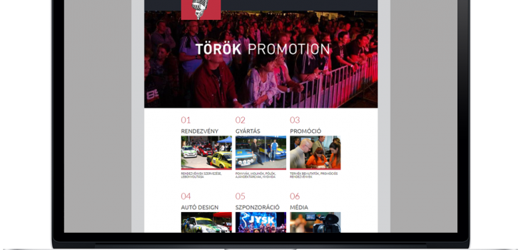 Török Promotion weboldala
