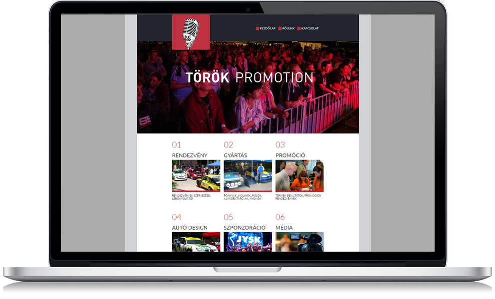 Török Promotion weboldala